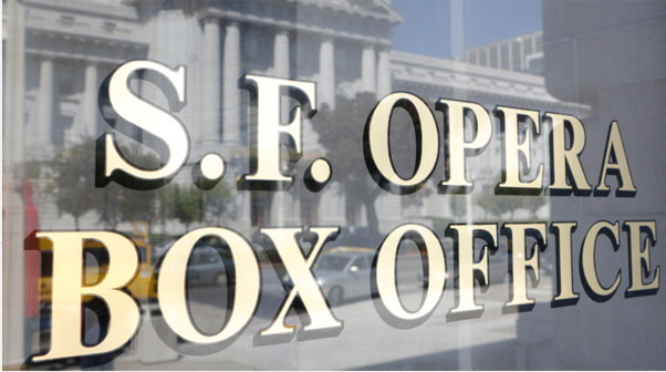 San Francisco Opera Box Office window